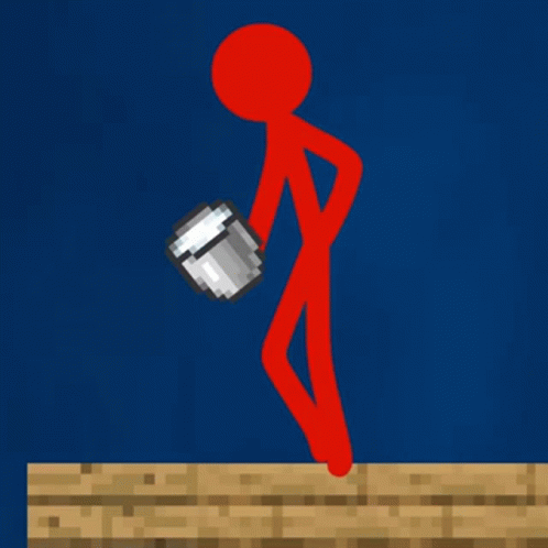 Alan Becker Red Falling Down GIF