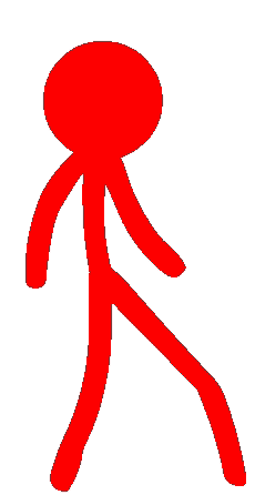 Alan Becker Red Fight Stance GIF