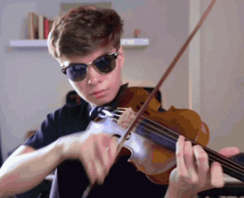 Alan Milan Violin GIF