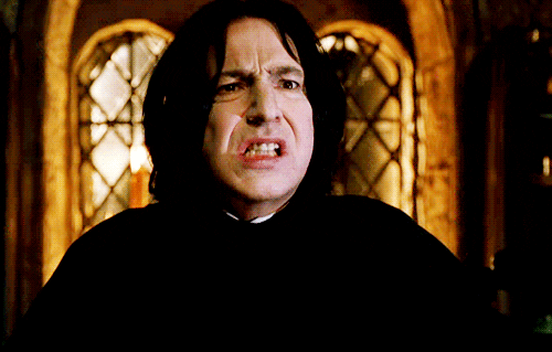 Alan Rickman Horry Potter Silence GIF