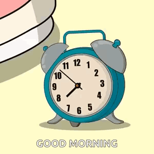 Alarm Clock Saying Good Morning