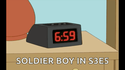 Alarm Clock Showing 6:59
