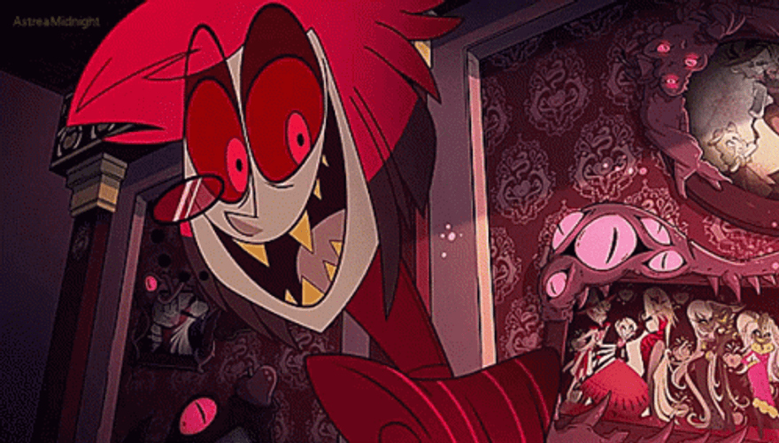 Alastor Excited Reaction GIF