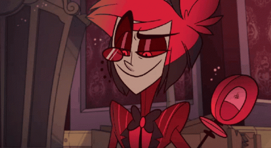 Alastor Red Demon Eye Blink GIF