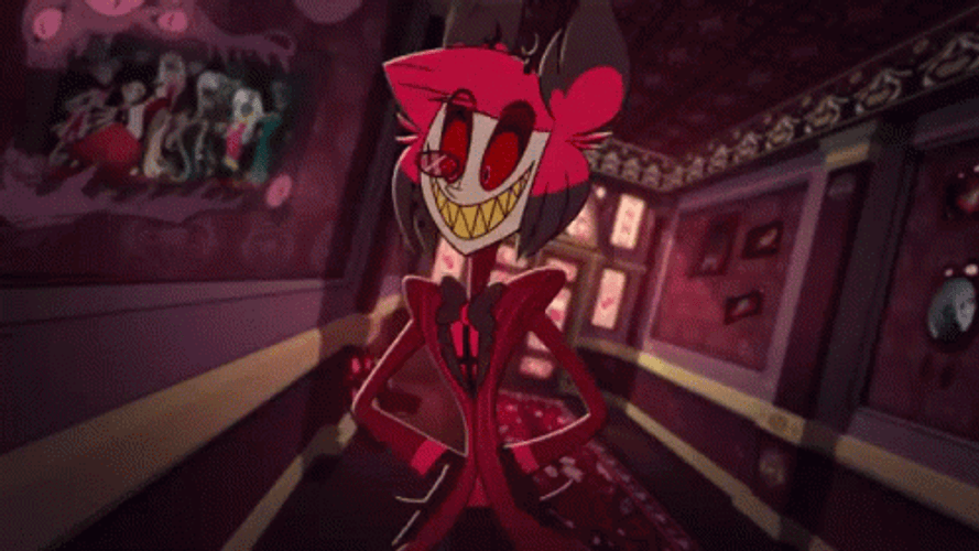 Alastor Scary Laugh GIF