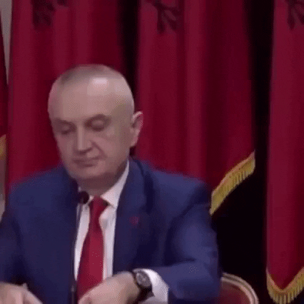 Albania Ilir Meta Laughing GIF