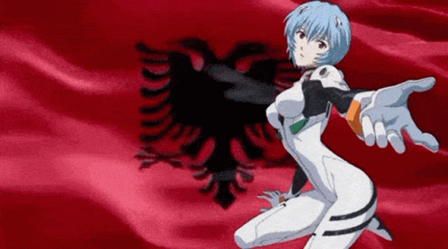 Albania Rei Neon Genesis Evangelion GIF