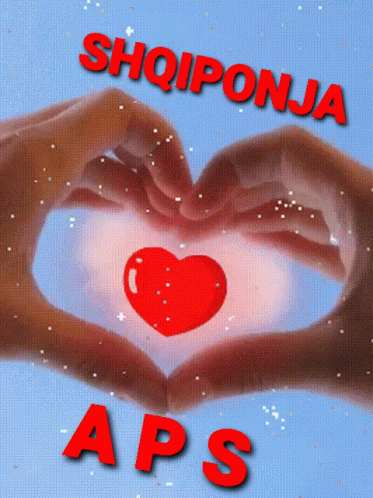 Albania Shqiponja Aps Hand Heart GIF