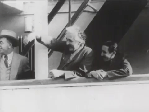 Albert Einstein Calls Someone GIF