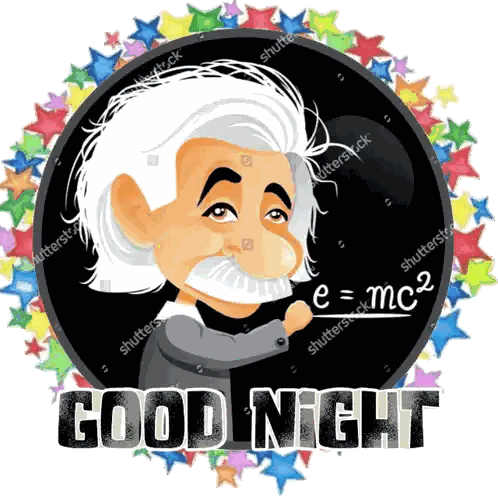 Albert Einstein Saying Good Night