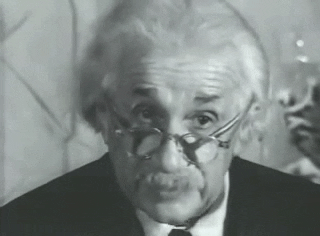 Albert Einstein Saying Something GIF