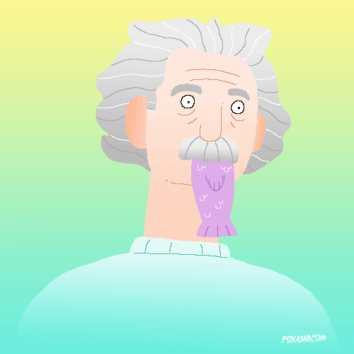 Albert Einstein Smart Fish GIF