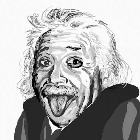 Albert Einstein Tongue Out GIF