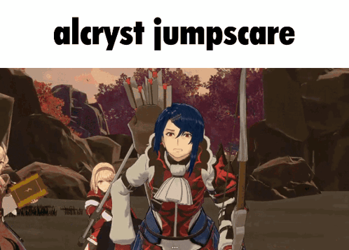 Alcryst Jumpscare Video Game Character GIF