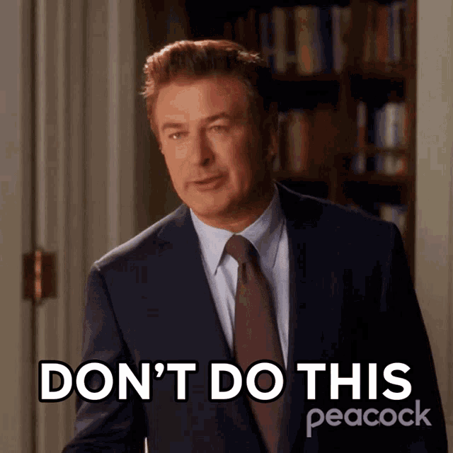 Alec Baldwin Don't Do This GIF