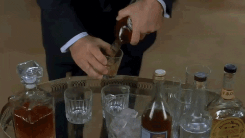 Alec Baldwin Drinking GIF