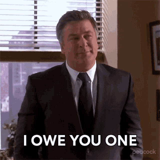 Alec Baldwin I Owe You GIF