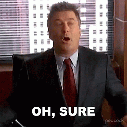 Alec Baldwin Oh Sure Sure GIF