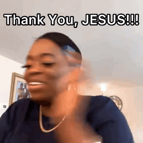 Alecia Garrick Clapping Thank You Jesus GIF