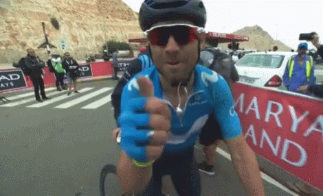 Alejandro Valverde Kisses Cam GIF