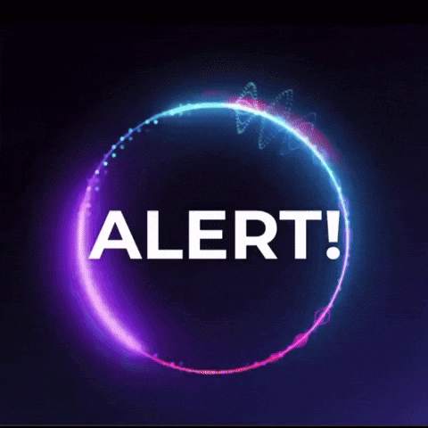 Alert in Purple Circle