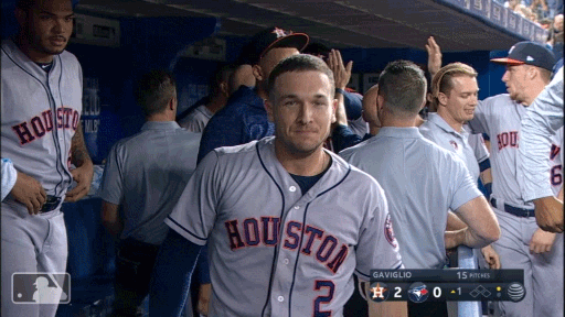 Alex Bregman Approaching Timid Smile GIF