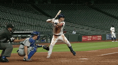 Alex Bregman Dodging Baseball GIF