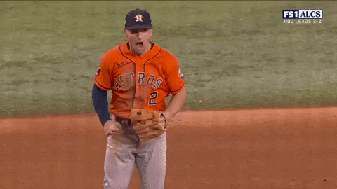 Alex Bregman Fired Up Screaming GIF