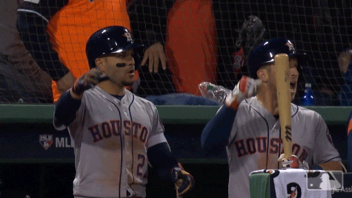 Alex Bregman Fist Pump Celebration GIF