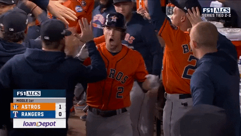 Alex Bregman Houston Astros High Fives GIF