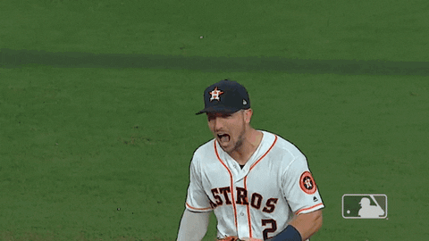 Alex Bregman Throwing Fist GIF