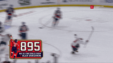 Alex Ovechkin 895 Goals Scoreboard