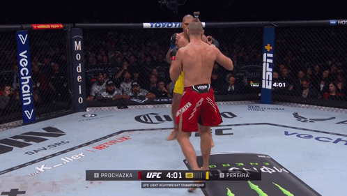 Alex Pereira And Jiří Procházka Match GIF