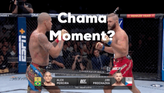 Alex Pereira Kick Attack Chama Moment GIF