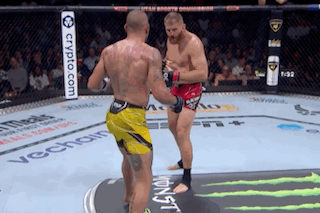 Alex Pereira Strong Punch On The Face GIF