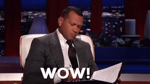 Alex Rodriguez Wowed At Shark Tank GIF