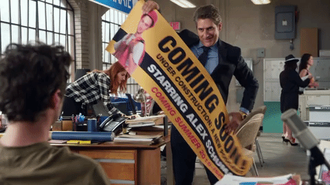 Alex Schumacker Sign Under Construction GIF