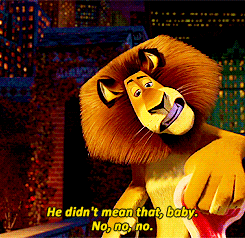 Alex The Lion Cuddling Steak Madagascar GIF