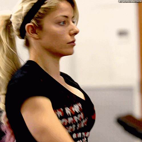 Alexa Bliss Front Lateral Raises GIF
