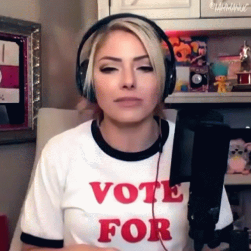 Alexa Bliss Vote For Pedro Tee GIF