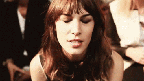 Alexa Chung Cringe GIF
