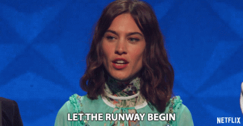 Alexa Chung Runway Begin GIF