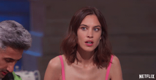Alexa Chung Shocked GIF