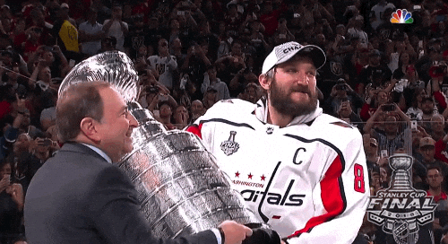 Alexander Ovechkin Claiming Stanley Cup GIF