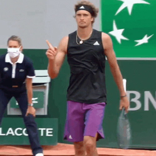 Alexander Zverev Finger Wag No GIF