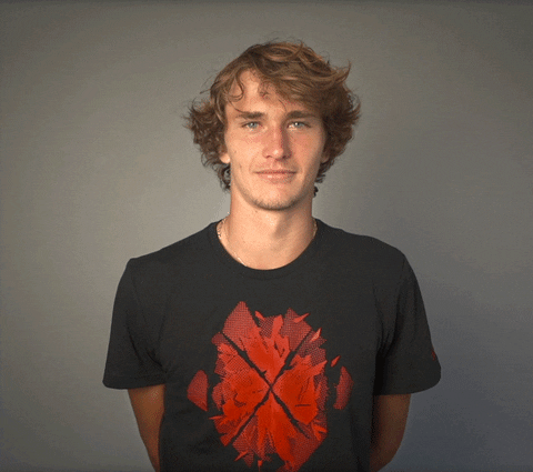 Alexander Zverev Nodding GIF