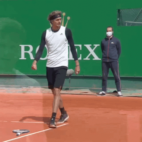 Alexander Zverev Racquet Sore Loser GIF