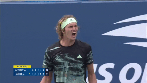 Alexander Zverev Screaming GIF
