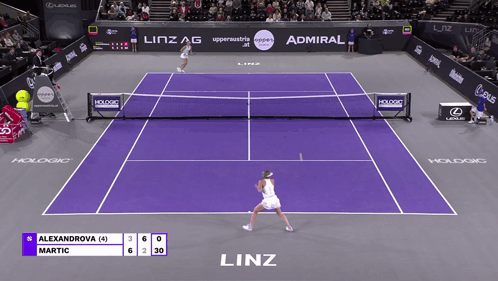 Alexandrova vs Martic Tennis Match