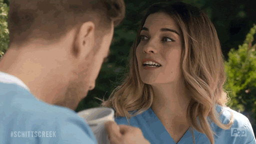 Alexis Rose Doubtful Is That Weird GIF